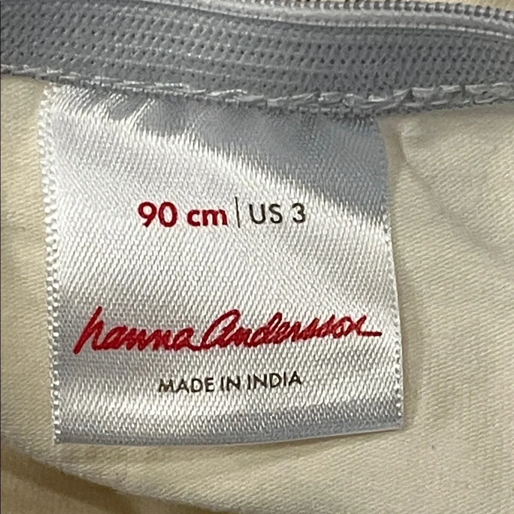 Hanna Andersson Cream Tulle Tutu‎ Dress with Pegasus Embroidery Size 3